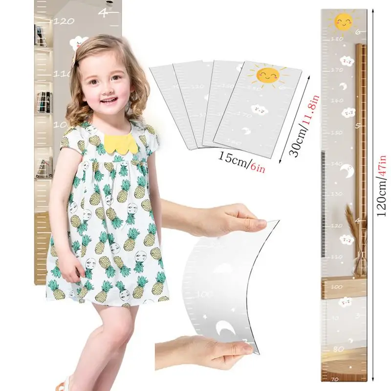 Height Growth Chart Ruler Height Chart Wall Sticker for Kid Children Baby Living Room Measurement Meter Home Accessories
