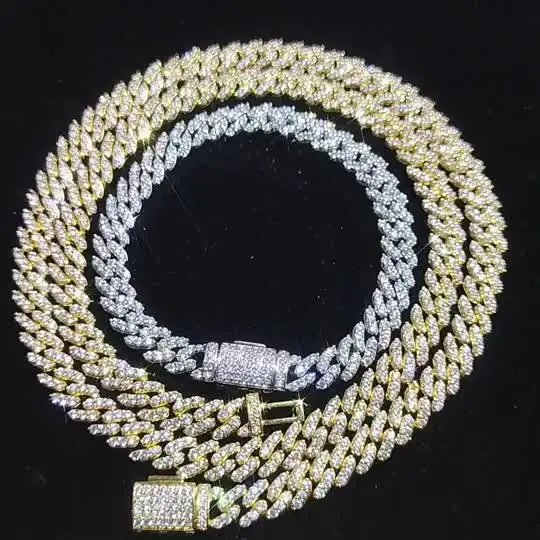 Ожерелье в стиле хип-хоп с кубическим цирконием 6/8 мм ювелирные изделия для