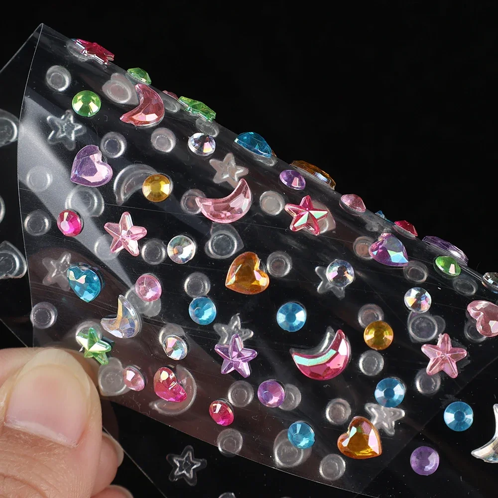 Makeup Rhinestone Stickers Love Diamond Face Art Children's Temporary Tattoo Tools
