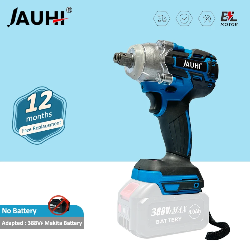 

Гайковерт ударный бесщеточный, 1/2 Н · м, дюйма, для Makita, 18 в