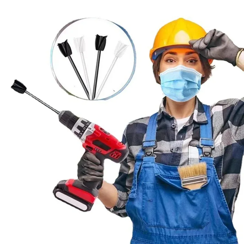 Epoxy mixer paint drill accessories paddle consistent liquid resin mixing head spiral blade, convenient  and  practical