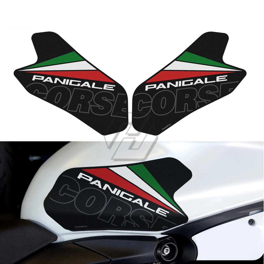 Motorcycle Anti-Slip Side Tank Pad Protection Knee Grip Mat For Ducati Panigale 899 959 1199 1299 V2