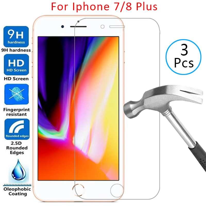 Custodia Per Iphone 7 8 Plus Cover In Vetro Temperato Su Iphone 7 Iphone 8 7Plus 8 Plus 7P 8 P Coque Iphon Iphoe Iphne Ipone I Phone Aphone