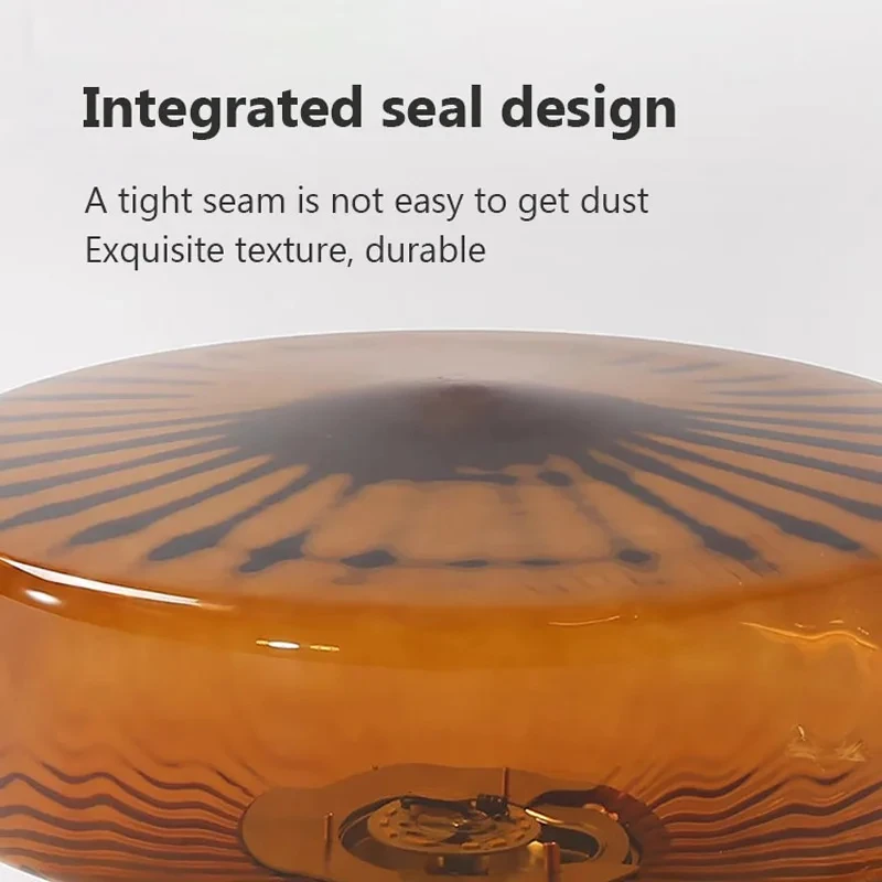 Description Picture 5 of itemRipple Round Glass Ceiling Lights LED Lighting Household Lamps Living Room Bedroom Lustres Luminaria Creative Decoration Lampara