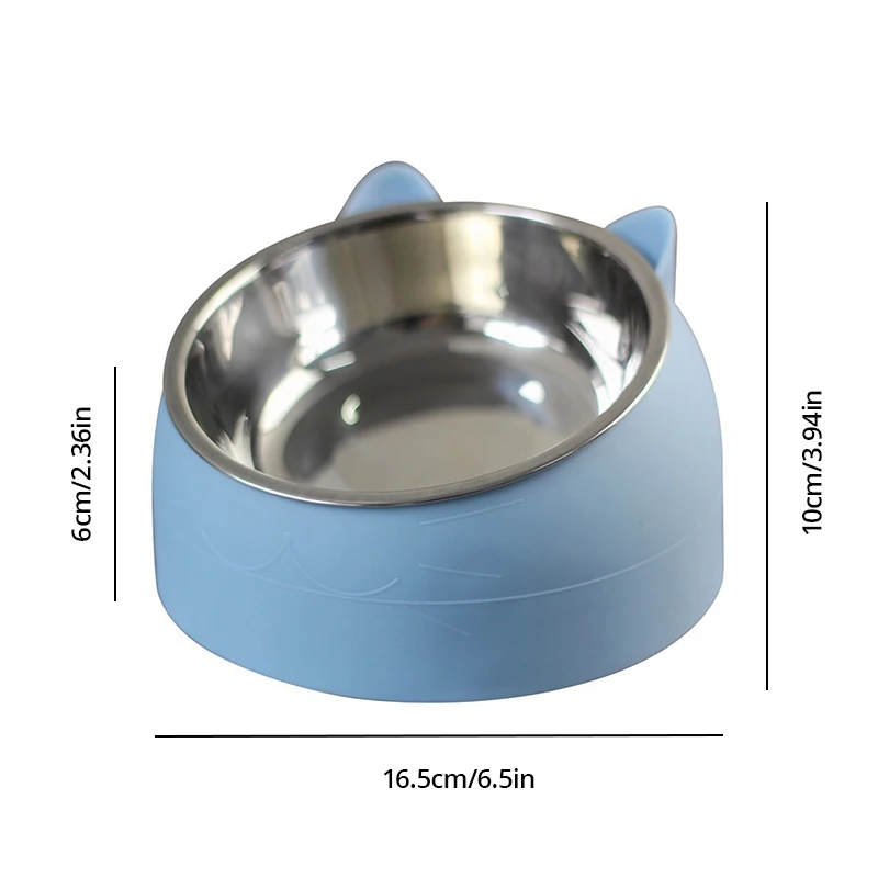 Inclined Stainless Pet Bowl 6
