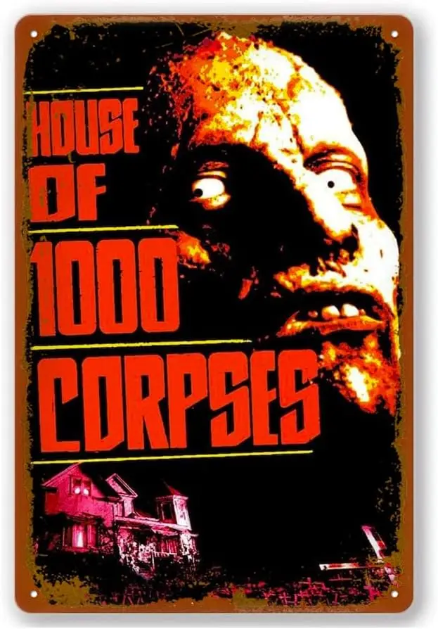 Постер с изображением персонажа фильма Роба Зомби, винтажный металлический жестяной знак, Декор для дома, кафе, бара, паба, подарок 8x12 дюймов