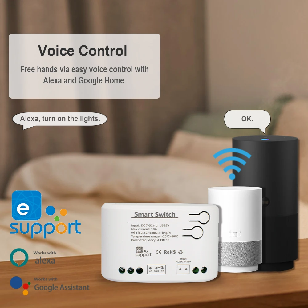 WiFi-Enabled Smart Thermostat Switch with Temperature & Humidity Monitoring
