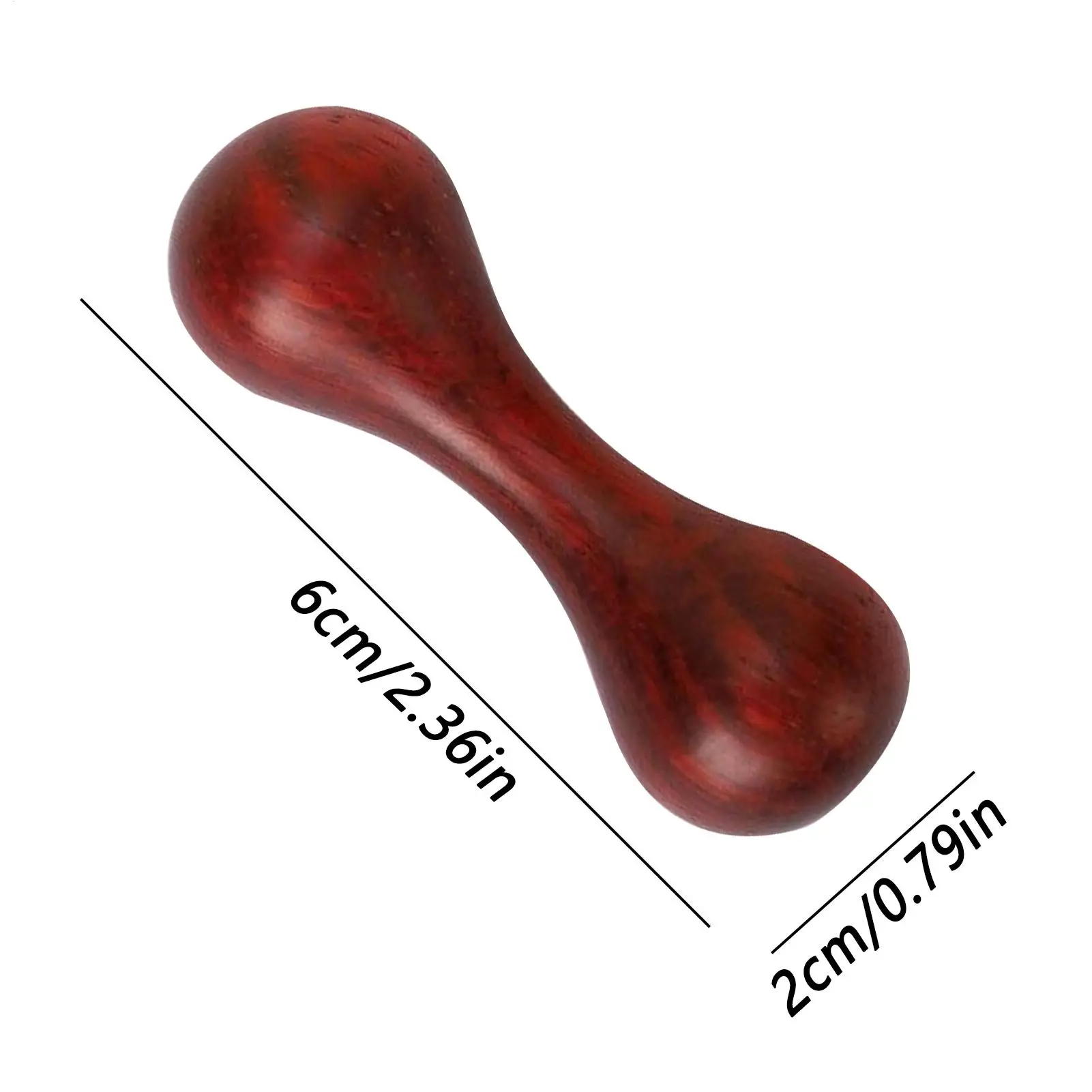 6cm 천연 나무 덤벨 손가락 덤벨 피젯 토이, 십대, 아빠, 여성, 남성 훈련 운동, 생일, 크리스마스 선물용