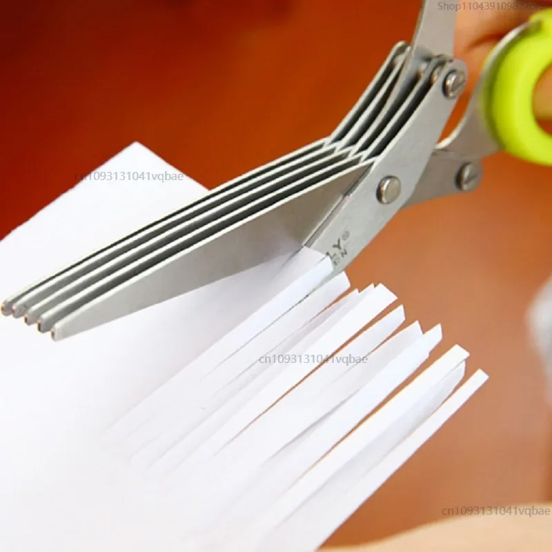 5 Blade Multipurpose Stainless Steel Kitchen Shears Durable Herb Scissors For Chopping Chive Parsley Gadget Food Scissors
