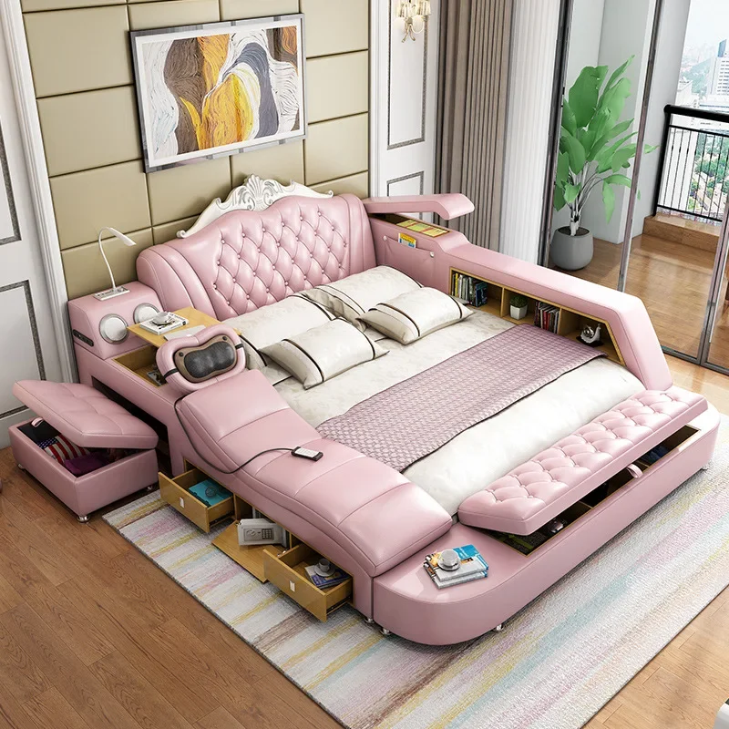 Storage Camping Double Bed Solid Wood Divider Luxury Adjustable Full Size Children Beds Support Meble Ogrodowe Girl Accessories