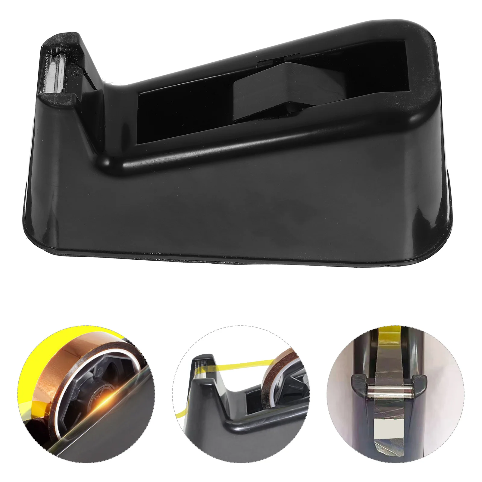 

Tape Holder Desk Dispenser Professional Duct Portable Household Sticker Office Stainless Steel Small Washi Supply