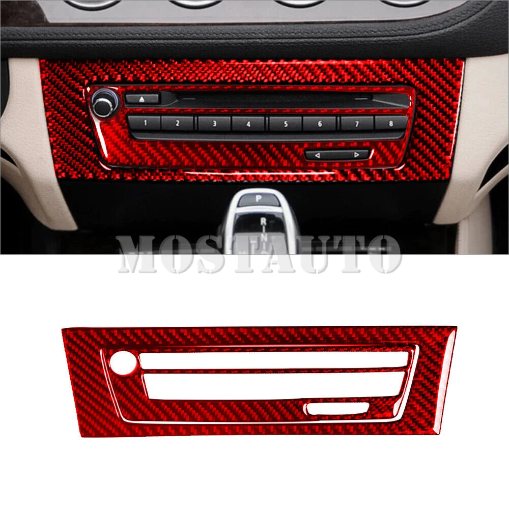 

Soft Carbon Fiber Interior Center Console CD Panel Trim Cover For BMW Z4 E89 2009-2016 2pcs （2 Color）