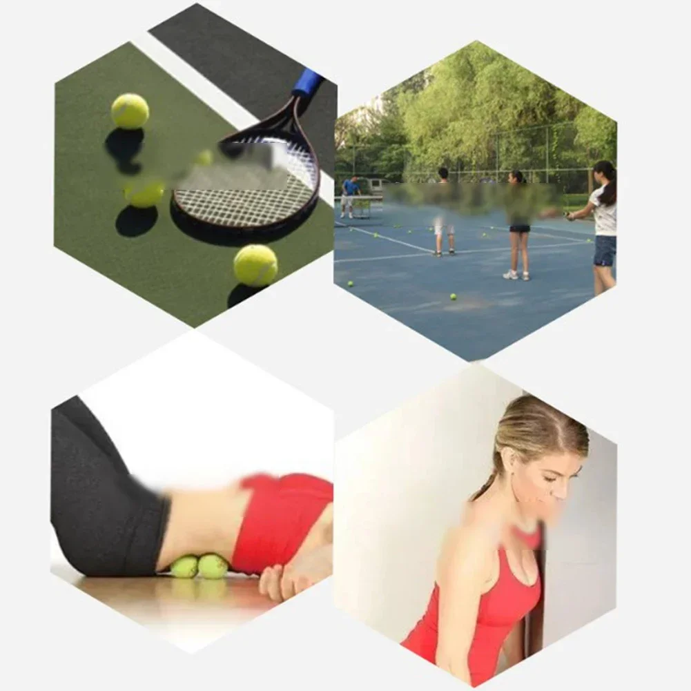 SPORTFUNSF 6.4CM Tennis Balls High Bounce Practice Training Tennis Professional Game Ball Sports Massage Ball For Dogs Bite Tenn