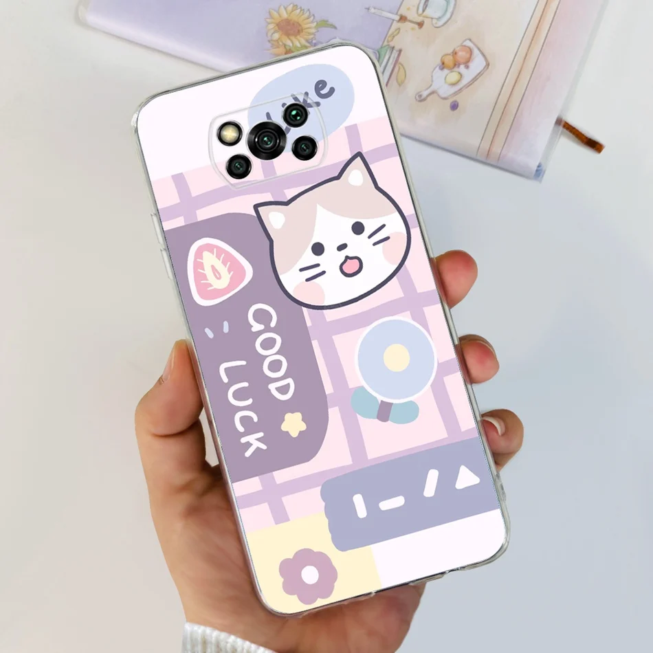 Cute Painted Soft Silicone TPU Bumper Phone Back Cover