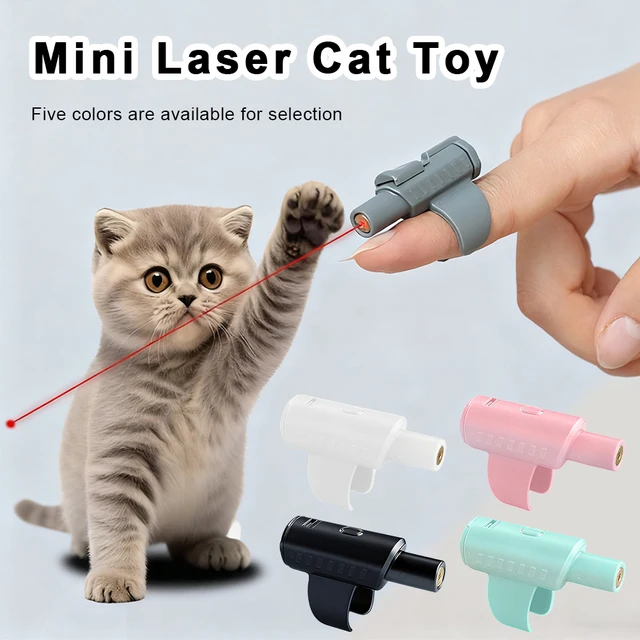 No Battery Included Infrared Ring Laser Cat Toy Cat Teasing Stick Chasing Games Having Fun Sight Pointer Laser Pen 3