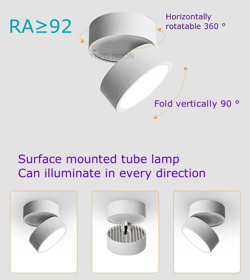 รูปสินค้า ดาวน์ไลท์ LED ปรับแสงได้ หมุนได้ ติดตั้งง่าย