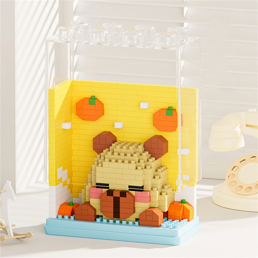 Block Animals Building Blocks Capybara Tiger Penguin Educational Toy Gift Parent-Child Interaction STEM Learning Toys for Kid