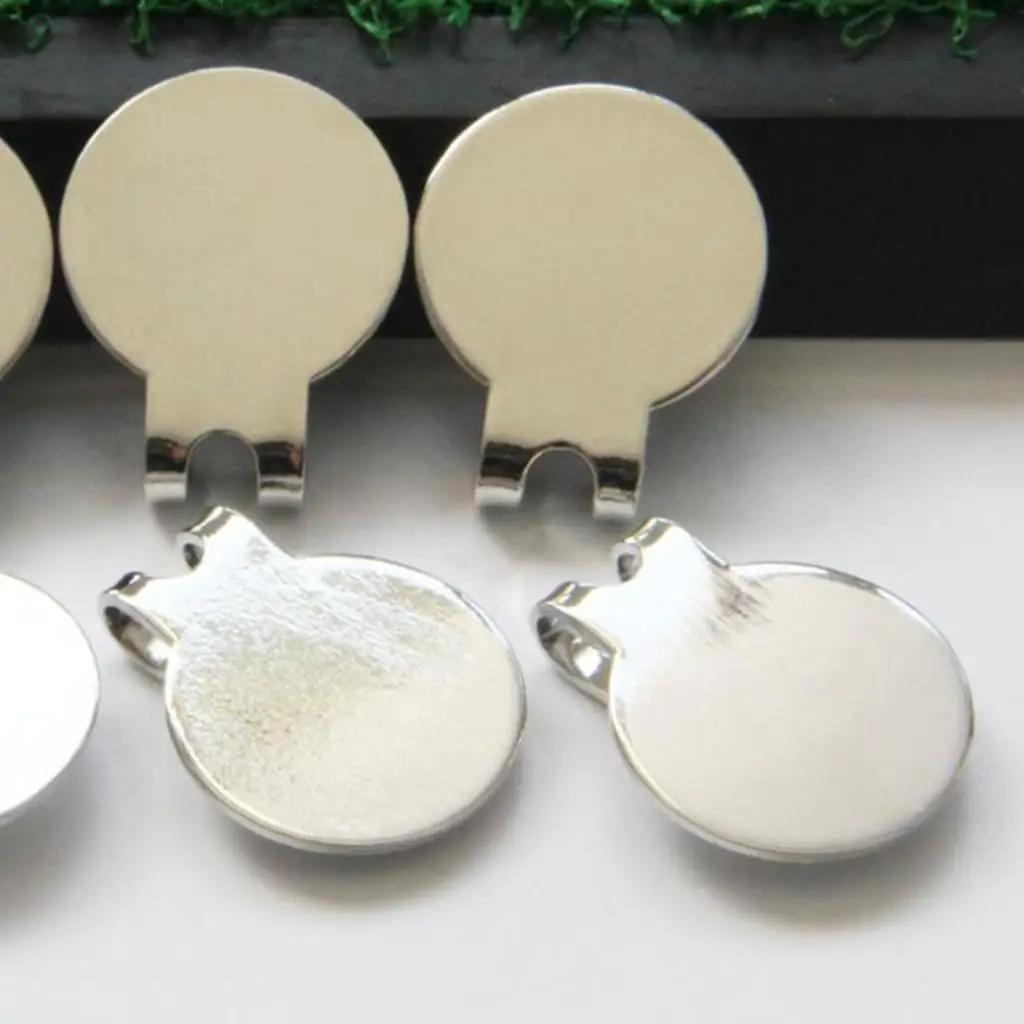 Pack of 6 Magnetic Hat Clips for Metal Golf Ball Marker Training Aid Magnet