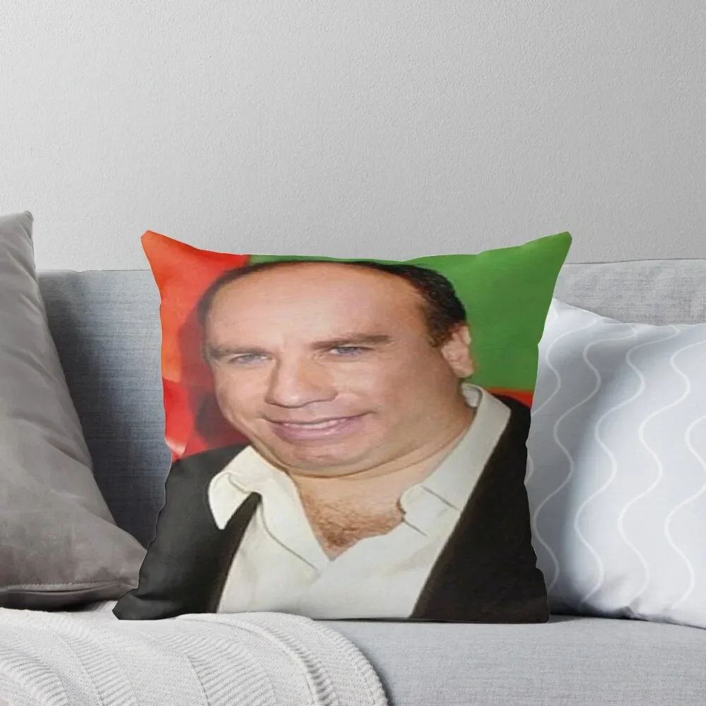 

Bald John Travolta Throw Pillow