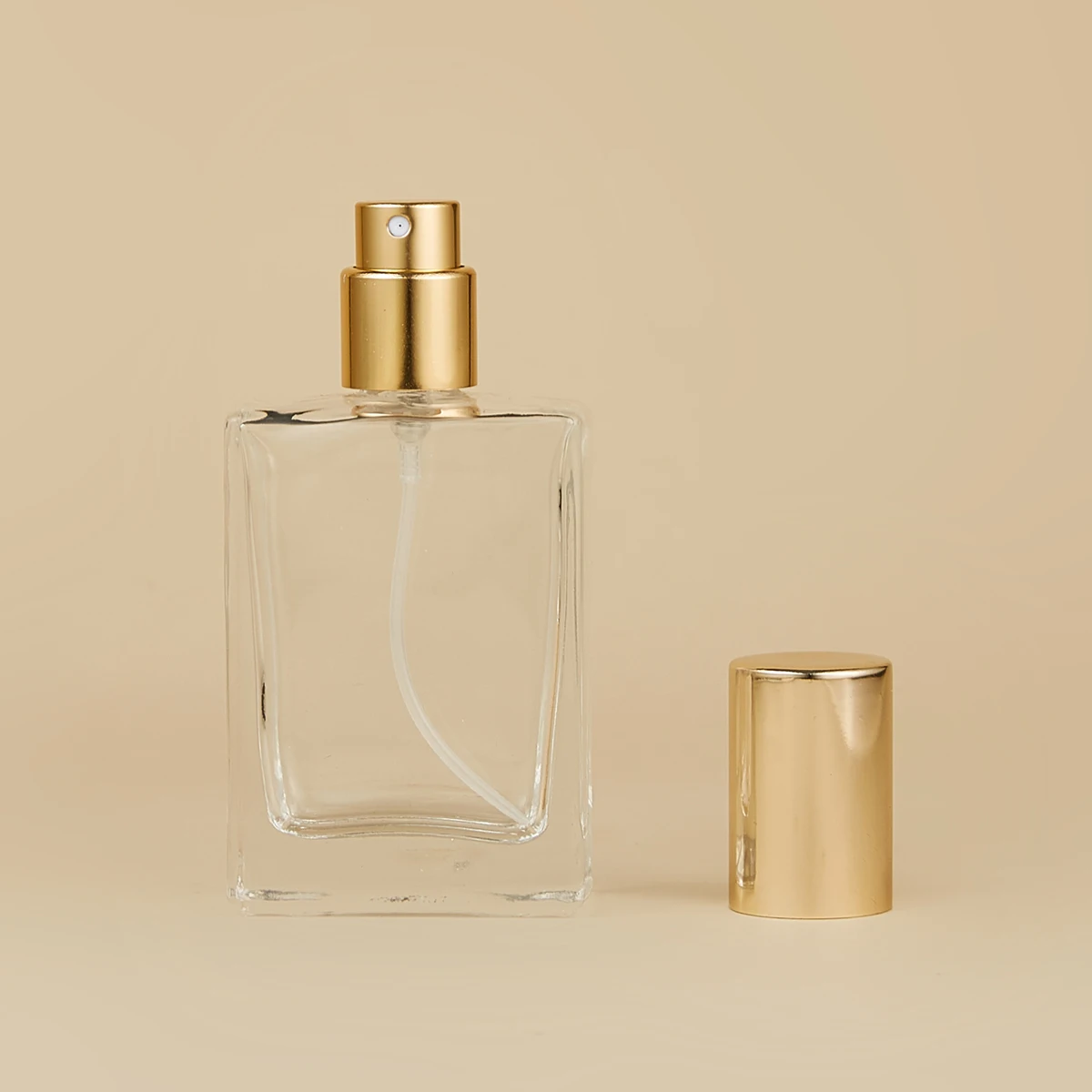 30ml Square Glass Spray Perfume Bottle – Refillable Cosmetic Dispenser with Screw Cap, ... - SKU PBBS2138 - UGI Packaging