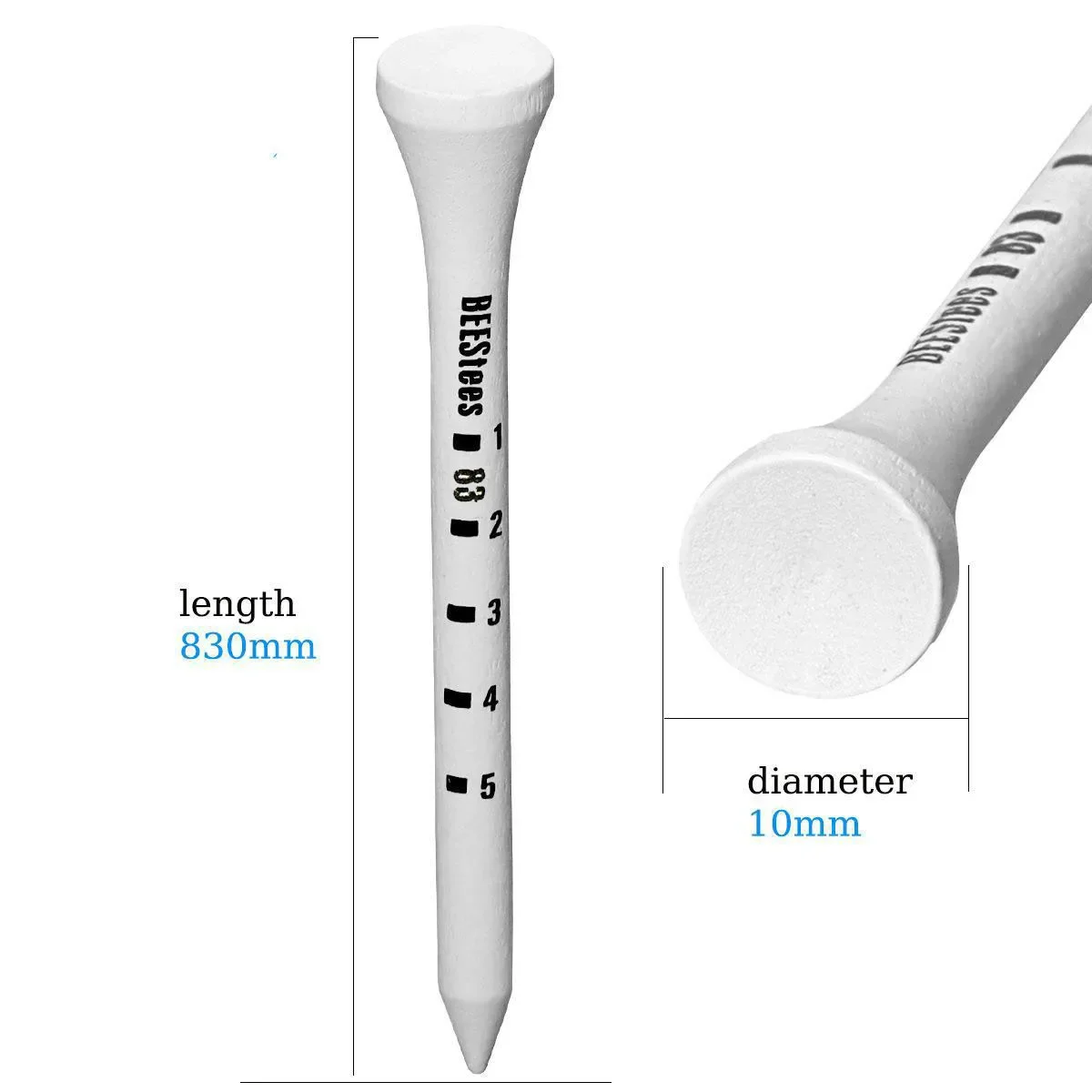 50pcs Durable Wooden Golf Tees 4