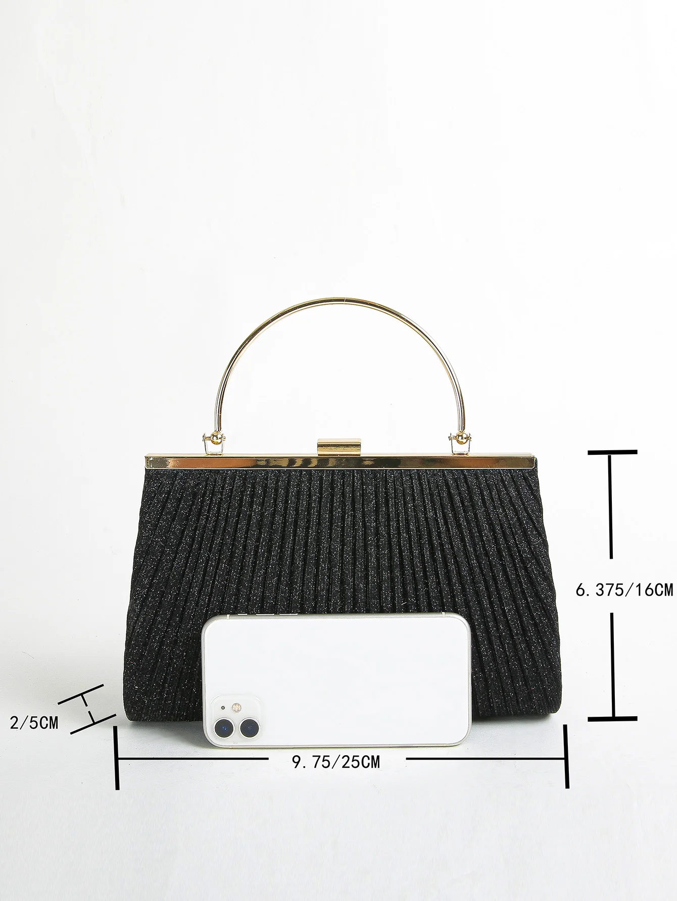 Glitzer Clutch Geldbörsen für Frauen Abend taschen Party Kupplungen Hochzeit Geldbörsen Prom Handtaschen mit plissiert – Detail 11