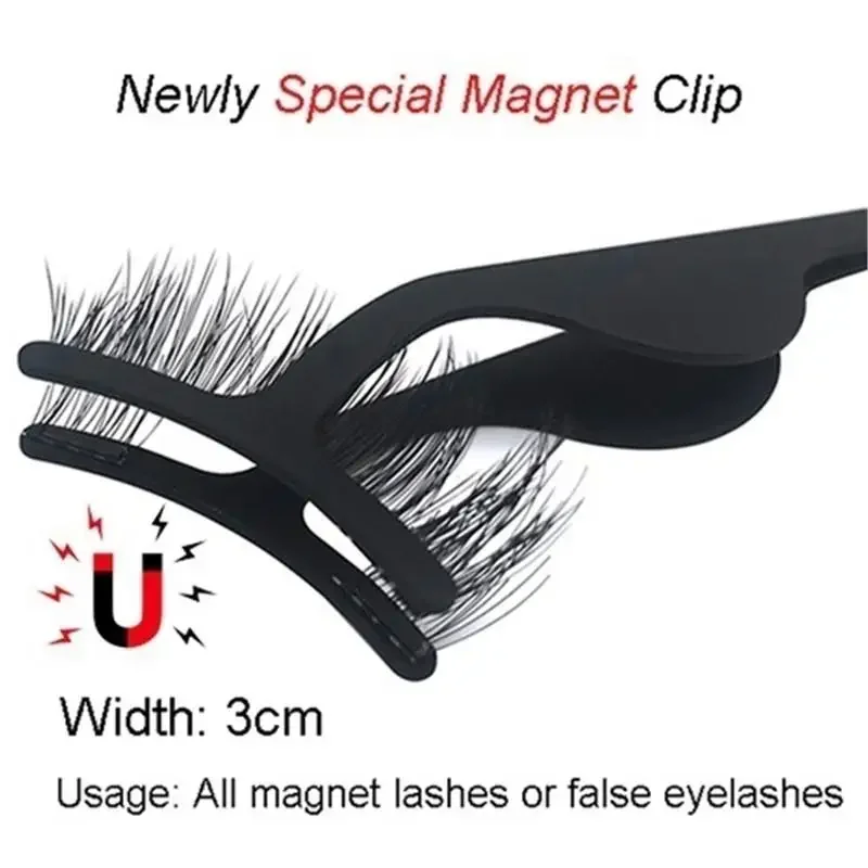 2PC Magnetic Eyelashes Extension Applicator Natural False Clip Multifunctional Makeup Tool