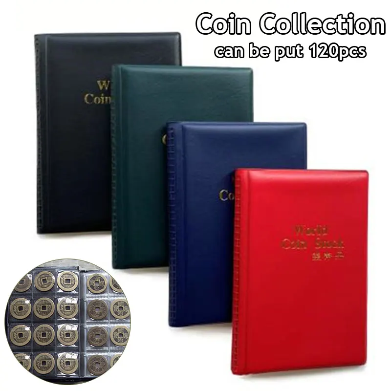 120 Pockets 10 Pages Money Book Coin Storage Album For Coins Holder Collection  Books High Quality Royal Coin Collection Book - AliExpress