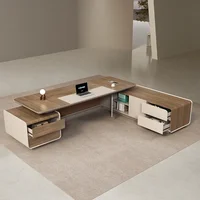 Modern Luxury Computer Desks Storage Corner Drawers Reception Customized Boss Desk High Quality Escritorio Oficina Furniture