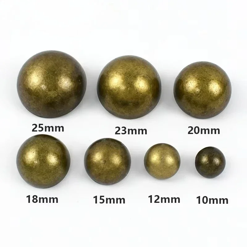 20개입 10-25mm 버섯 모양 원형 금속 단추 재봉용 자켓 코트 정장 단추 의류 스웨터 장식 버클 액세서리