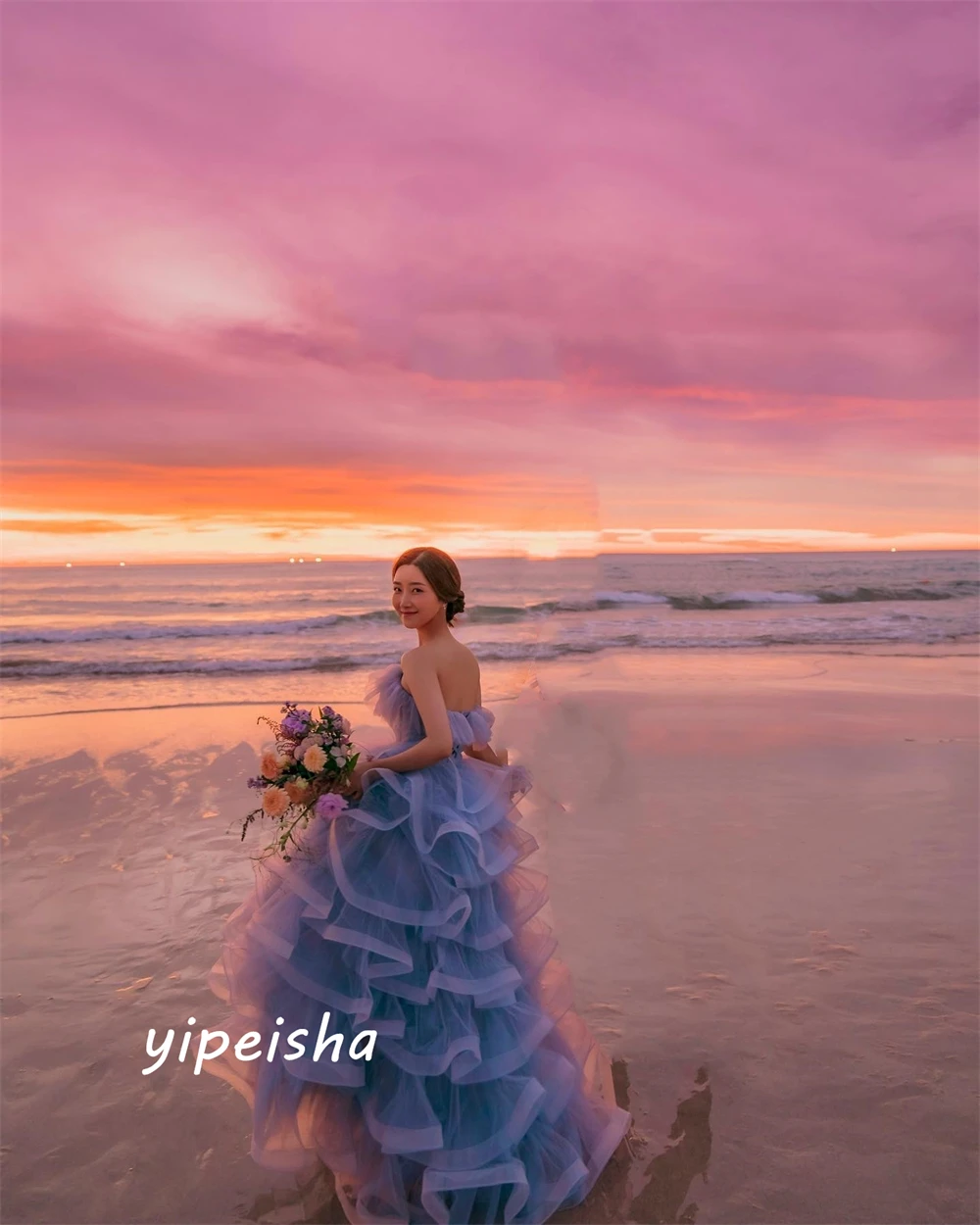 Рисунок 2 - Изысканное Модное бальное платье Yipeisha без бретелек