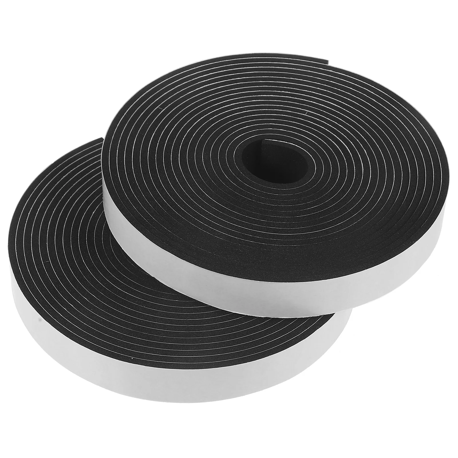 

2 Roll of Weather Stripping Door Seal Strips High Density Foams Tapes Door Insulation Weather Strip (3/4in*1/8in * 50FT)