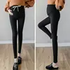 Thread Pregnant Women Leggings Winter Plus Velvet Pants Spring Autumn Maternity Trousers For Pregnancy Clothing Solid Color 4