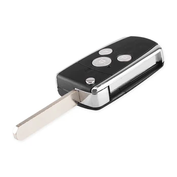 Chiavi con custodia a 3 pulsanti per Honda - KEYYOU portachiavi con custodia a conchiglia pieghevole a 3 pulsanti con vibrazione modificata per Honda