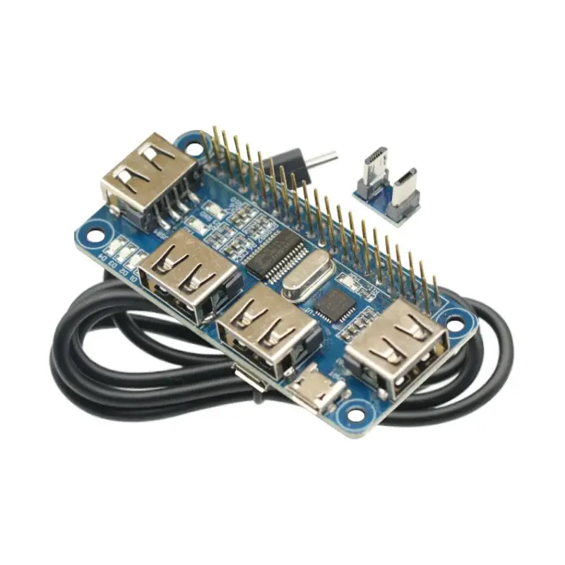 4 Ports USB HUB HAT For Raspberry Pi 3/ 2/ Zero W Extension Board USB To UART For Serial Debugging Compatible With USB2.0/1.0 image 1
