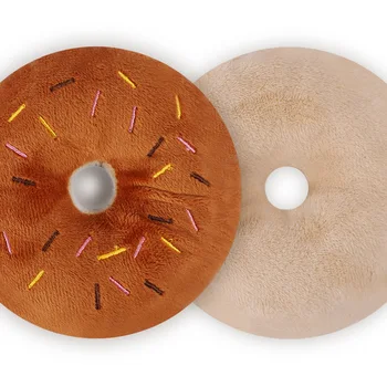 Soft Dog Donuts Plush Pet Dog Toys For Dogs Chew Toy Cute Puppy Squeaker Sound Toys Funny Puppy Small Medium Dog Interactive Toy 1