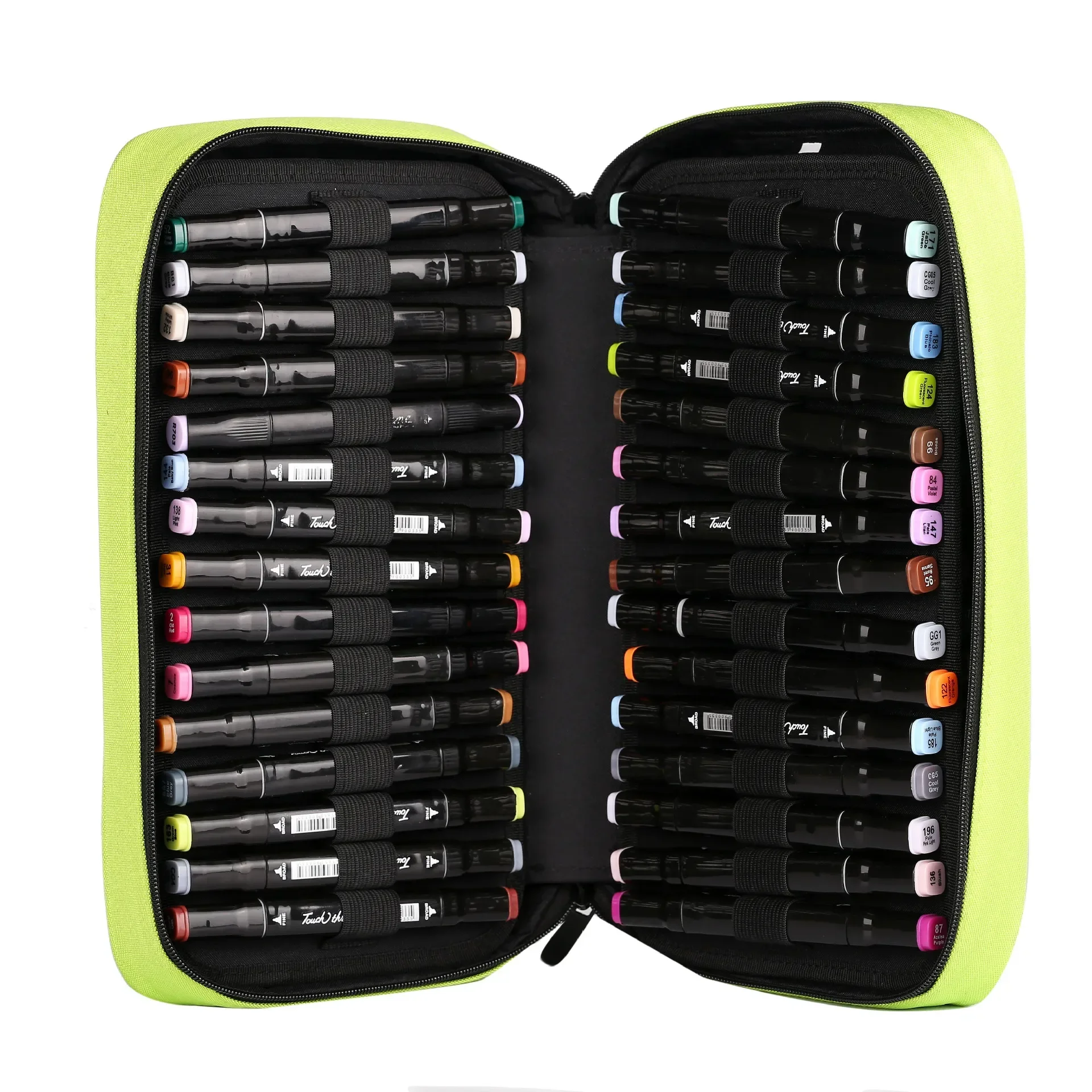 

Set Shipping Brushes Holes Storage Marker Watercolour Free Canvas 60 Case Shockproof Bag Pencil