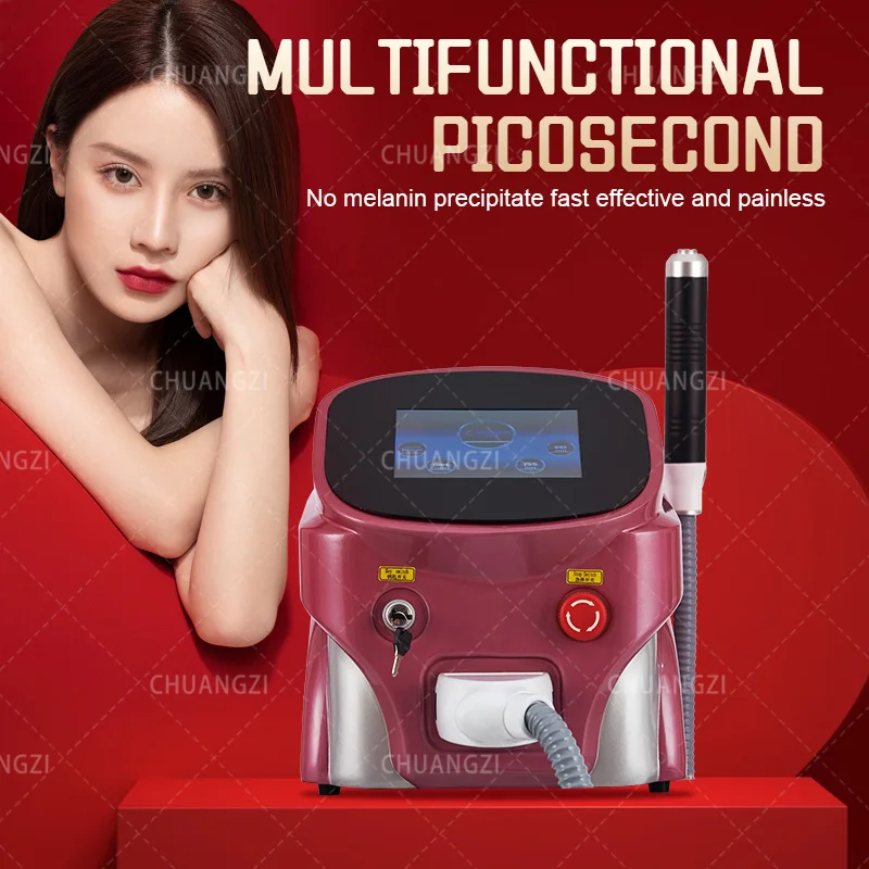 Profession Tattoo Removal Laser Machine Pico Nd yag Portable Freckle Pigment Remove Skin Whitening Laser Machine