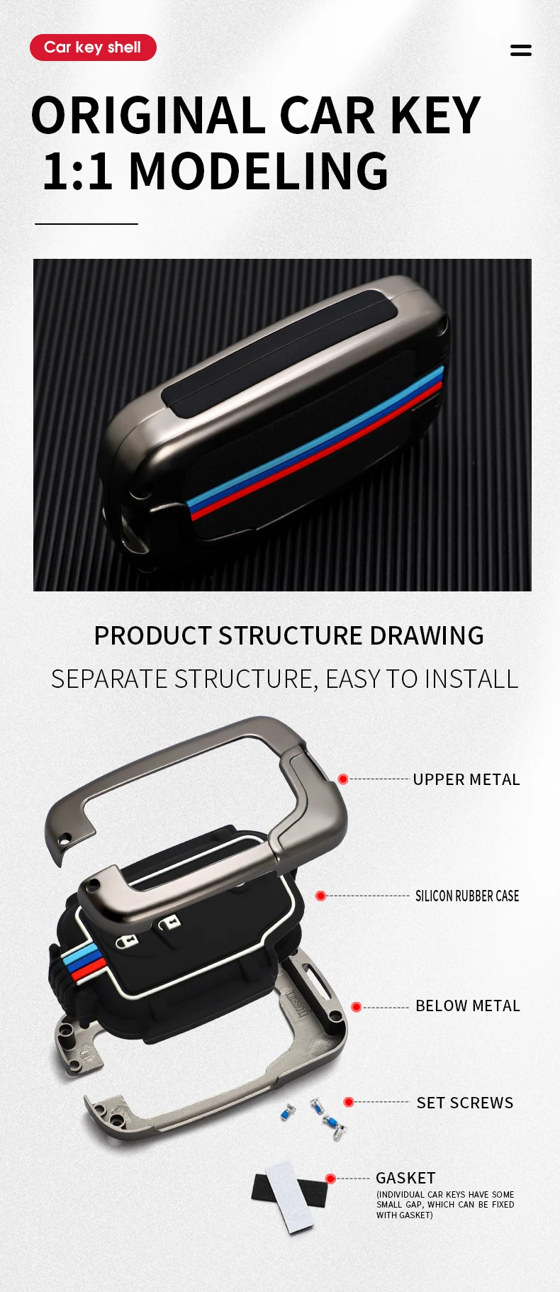 Copertura della cassa chiave dell'automobile della lega per Lexus IS250 CT200 CT200h RX270 RX350 RX450 3 4 pulsanti telecomando portachiavi portachiavi Auto Shell - S9ac6f0f12fc14e06b7bed691e4361425J