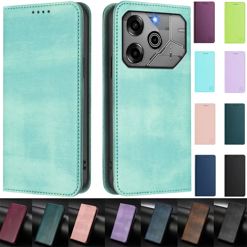 Premium Magnetic Leather Flip Stand Wallet Phone Case and Back Cover