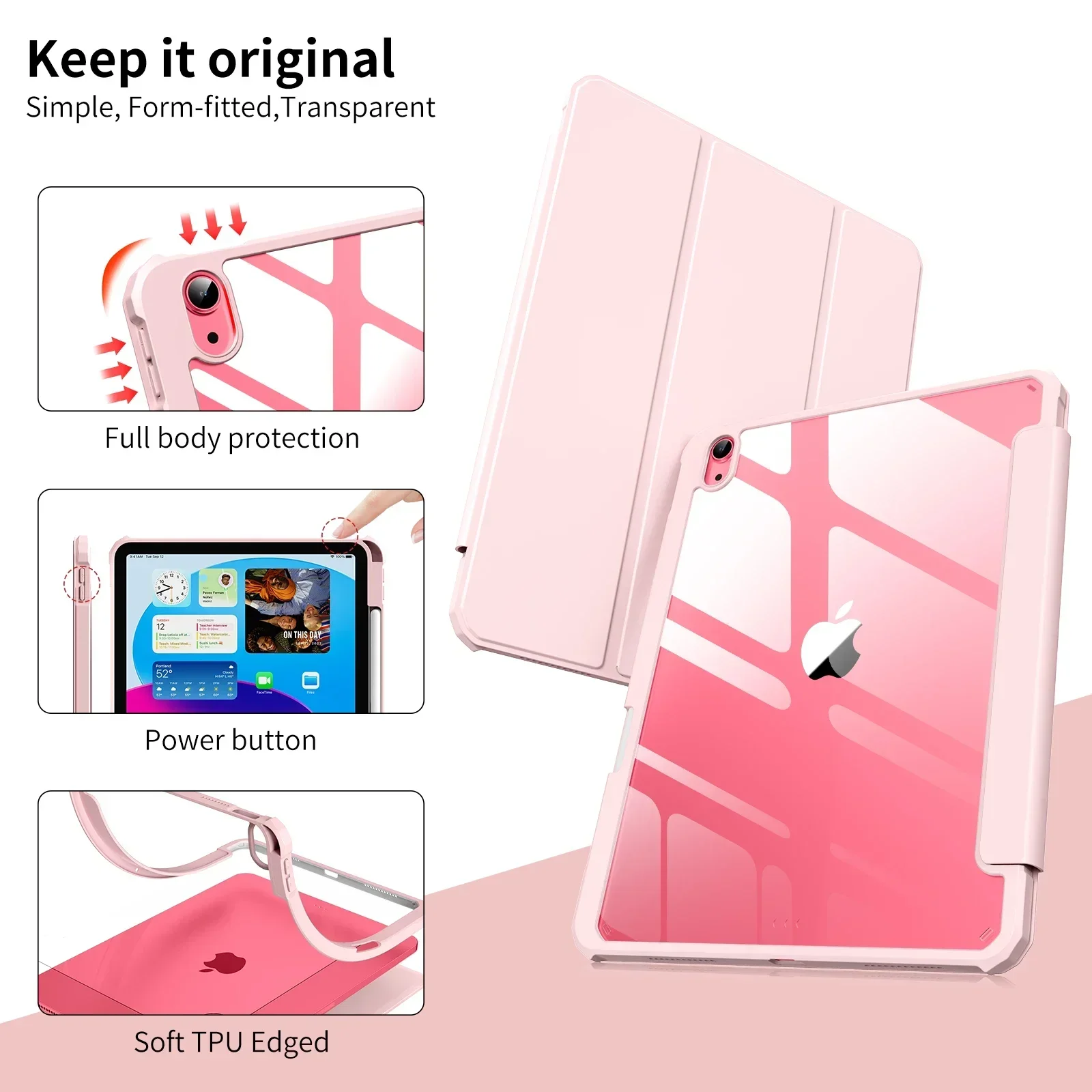Premium HD Clear Acrylic Shockproof Tablet Case - 2025 Edition