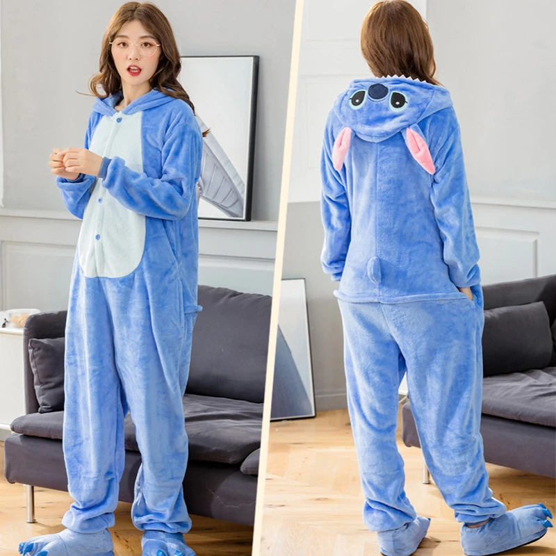 Prestige Bang om te sterven Relatieve grootte Volwassenen Dier Onesies Winter Vrouwen Pyjama Jumpsuit Mannen Paar Kostuum  Cosplay Flanel Cartoon Nachtkleding Pyjama Homewear| | - AliExpress