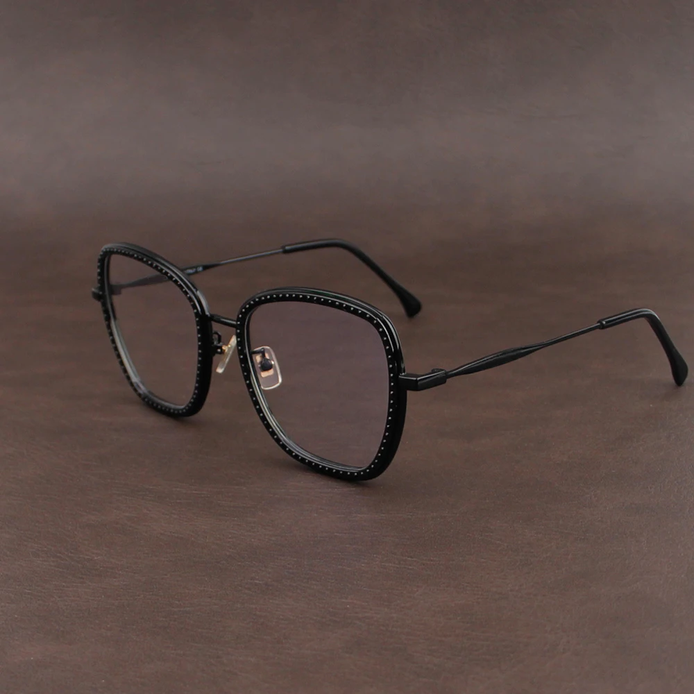 

Элегантные Роскошные женские оптические очки Model92YS большая овальная оправа из сплава индивидуальные Линзы для очков при близорукости
