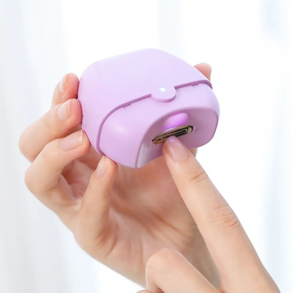 Portable Rechargeable Electric Nail Clippers Mini Nail Care Nail Trimmer with Light Universal Automatic Nails Clipper Household