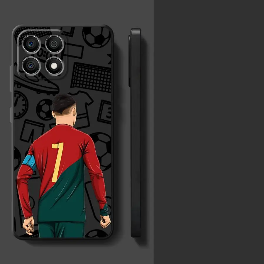 Sleek Black Soft Football Design Phone Cover Case