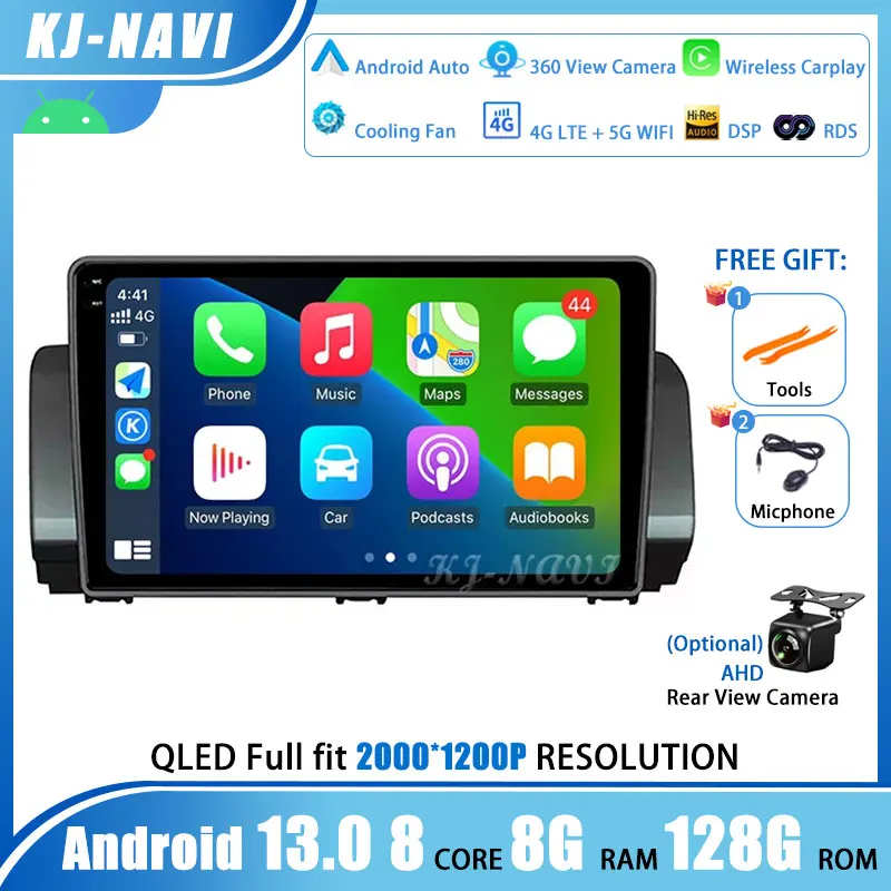 9 inch Android 13 Radio For renault sandero 2021 Car Carplsy No DVD