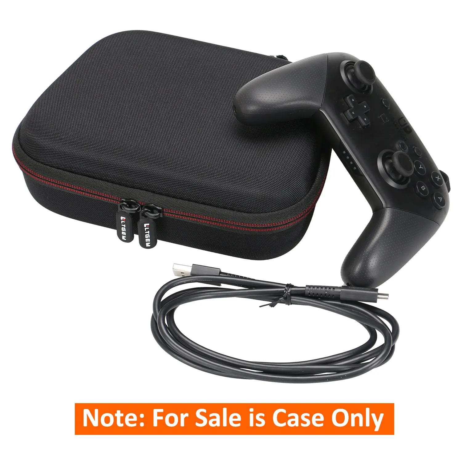 LTGEM EVA Hard Case For Xbox One/Xbox One S/Xbox One X Controller Mesh Pocket Fits Plug & Cables Travel Storage Bag travel bag carrying hard case