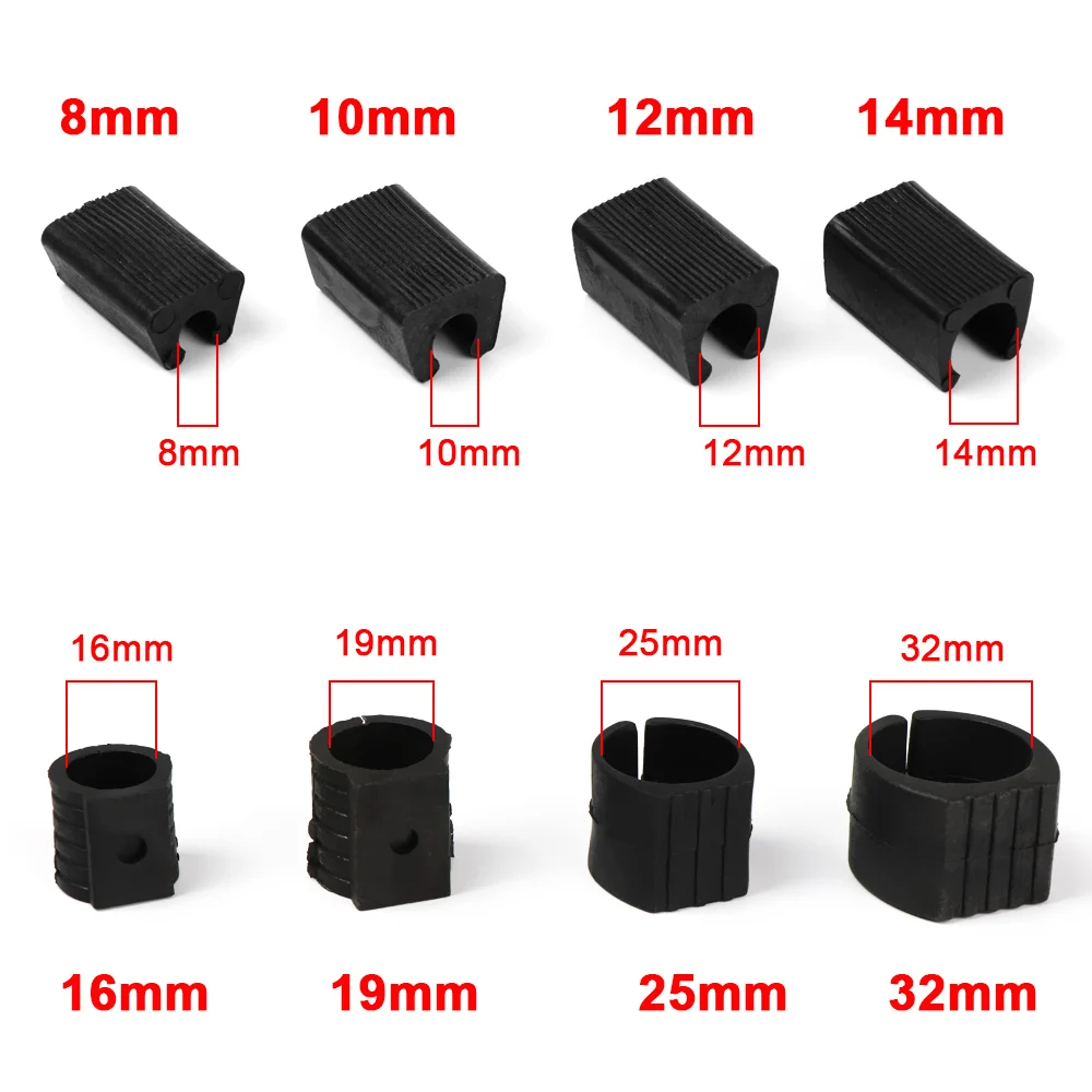 Description Picture 2 of item10Pcs Chair Foot Anti-front Tilt U Shaped Floor Glides Tubing Caps Bumper Damper Stool Chair Leg Pipe Clamp Floor Protector Tool