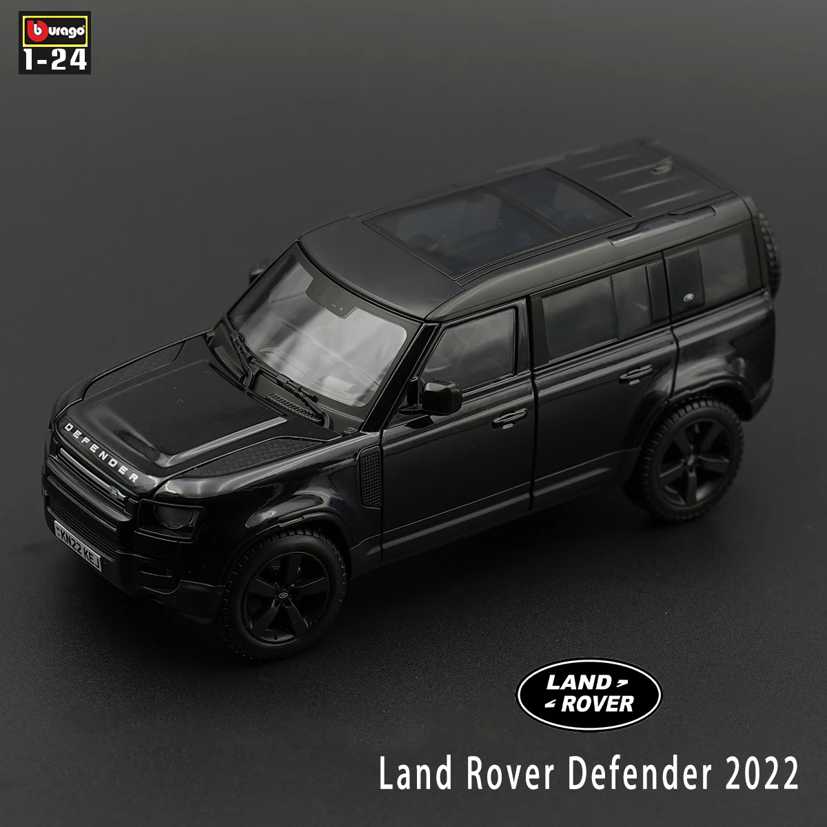 Bburago 1:24 Black Land Rover Defender 2022 Simulazione In Lega Modello Di Auto Artigianato Decorazione Collezione Strumenti Giocattolo Regalo