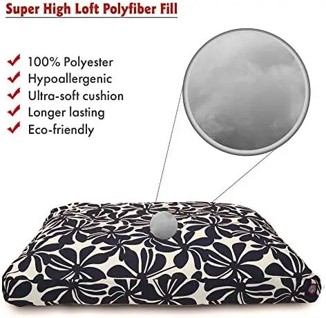 

Blue Plantation Large Rectangle Indoor Outdoor Pet Dog Bed With Removable Washable Cover By Products Dog bed xl Cooling dog bed